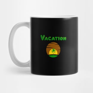 On vacation (black) Mug